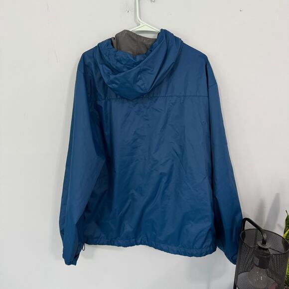 NordicTrack Lightweight Men's Full Zip Jacket Size Large Blue & Gray 100% Nylon - Picture 2 of 8